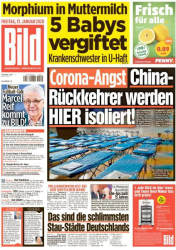 :  Bild Zeitung 31 Januar 2020