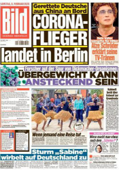 :  Bild Zeitung 08 Februar 2020