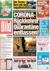 :  Bild Zeitung 17 Februar 2020