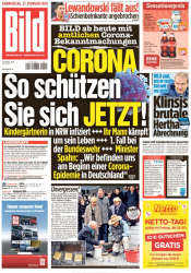 :  Bild Zeitung 27 Februar 2020