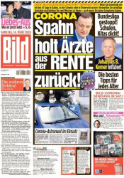 :  Bild Zeitung 14 März 2020