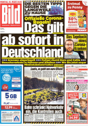 :  Bild Zeitung 16 März 2020