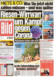 :  Bild Zeitung 28 März 2020