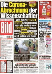 :  Bild Zeitung 14 April 2020