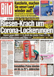 :  Bild Zeitung 15 April 2020