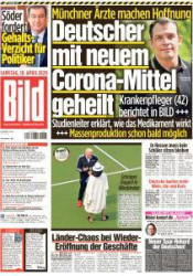 :  Bild Zeitung 18 April 2020