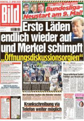 :  Bild Zeitung 21 April 2020