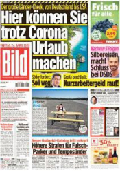 :  Bild Zeitung 24 April 2020