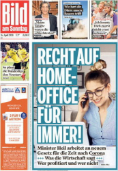 :  Bild am Sonntag vom 26 April 2020