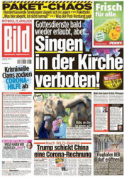 :  Bild Zeitung 29 April 2020