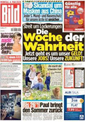 :  Bild Zeitung 04 Mai 2020