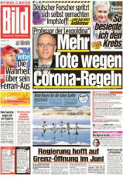 :  Bild Zeitung 13 Mai 2020