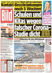 : Bild Zeitung vom 26. Mai 2020