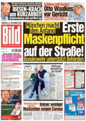 :  Bild Zeitung vom 22 September 2020