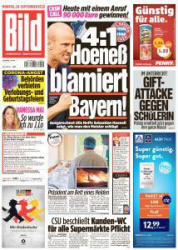 :  Bild Zeitung vom 28 September 2020