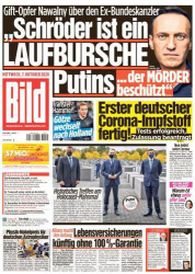 : Bild Zeitung vom 07 Oktober 2020