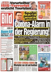 :  Bild Zeitung vom 22 Oktober 2020