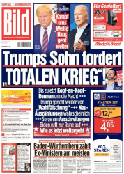 : Bild Zeitung vom 07. November 2020