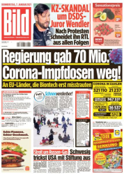 : Bild Zeitung vom 07. Januar 2021