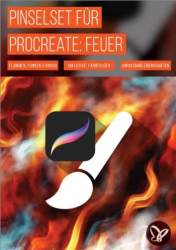 : PSD Tutorials Pinselset fuer Procreate Feuer