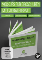 : PSD Tutorials Mockups fuer Broschueren im Quadratformat