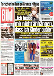 : Bild Zeitung vom 20 Januar 2021