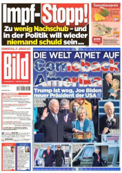 : Bild Zeitung vom 21 Januar 2021