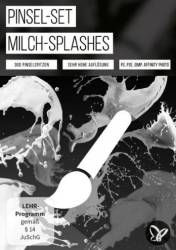 : PSD Tutorials Pinsel Set Milch Splashes