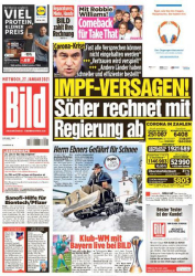 : Bild Zeitung vom 27 Januar 2021