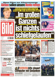 : Bild Zeitung vom 03 Januar 2021