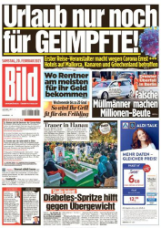 : Bild Zeitung vom 20 Februar 2021