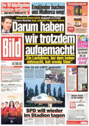 : Bild Zeitung vom 25 Februar 2021