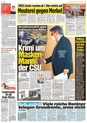 : Bild Zeitung vom 26 Februar 2021