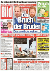 : Bild Zeitung vom 12 März 2021