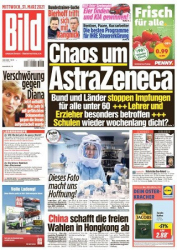 :  Bild Zeitung vom 31 März 2021