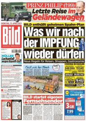 :  Bild Zeitung vom 13 April 2021