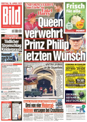 : Bild Zeitung vom 16 April 2021