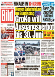 : Bild Zeitung vom 20 April 2021