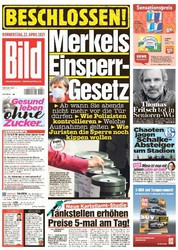 :  Bild Zeitung vom 22 April 2021