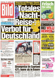 :  Bild Zeitung vom 23 April 2021