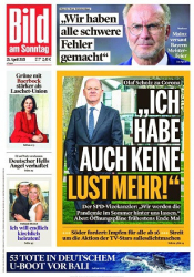 :  Bild am Sonntag vom 25 April 2021