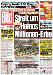 :  Bild Zeitung vom 26 April 2021