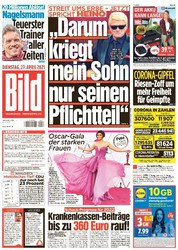 :  Bild Zeitung vom 27 April 2021