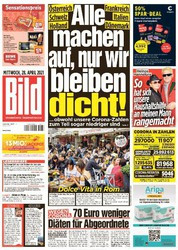 :  Bild Zeitung vom 28 April 2021