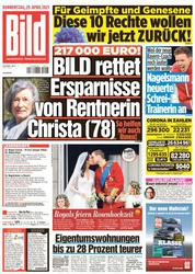 :  Bild Zeitung vom 29 April 2021