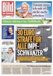 :  Bild am Sonntag vom 04 Juli 2021