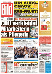 :  Bild Zeitung vom 07 Juli 2021