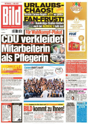 : Bild Zeitung vom 07 Juli 2021