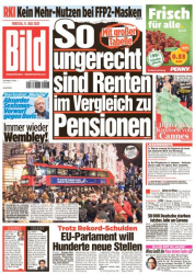 : Bild Zeitung vom 09 Juli 2021