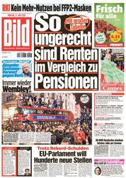 :  Bild Zeitung vom 09 Juli 2021